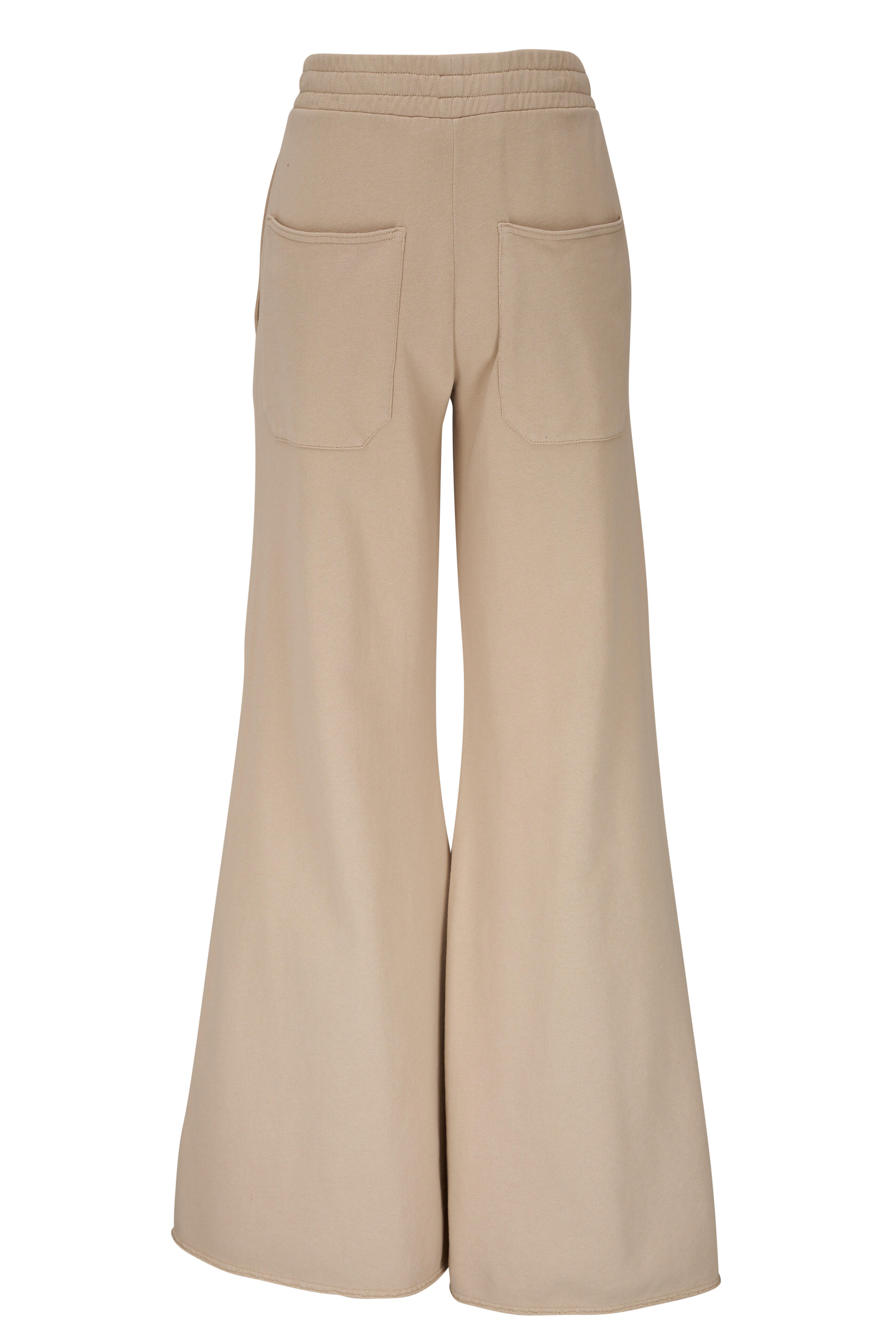 Dorothee Schumacher - Natural Power Beige Cotton Wide Leg Sweatpant