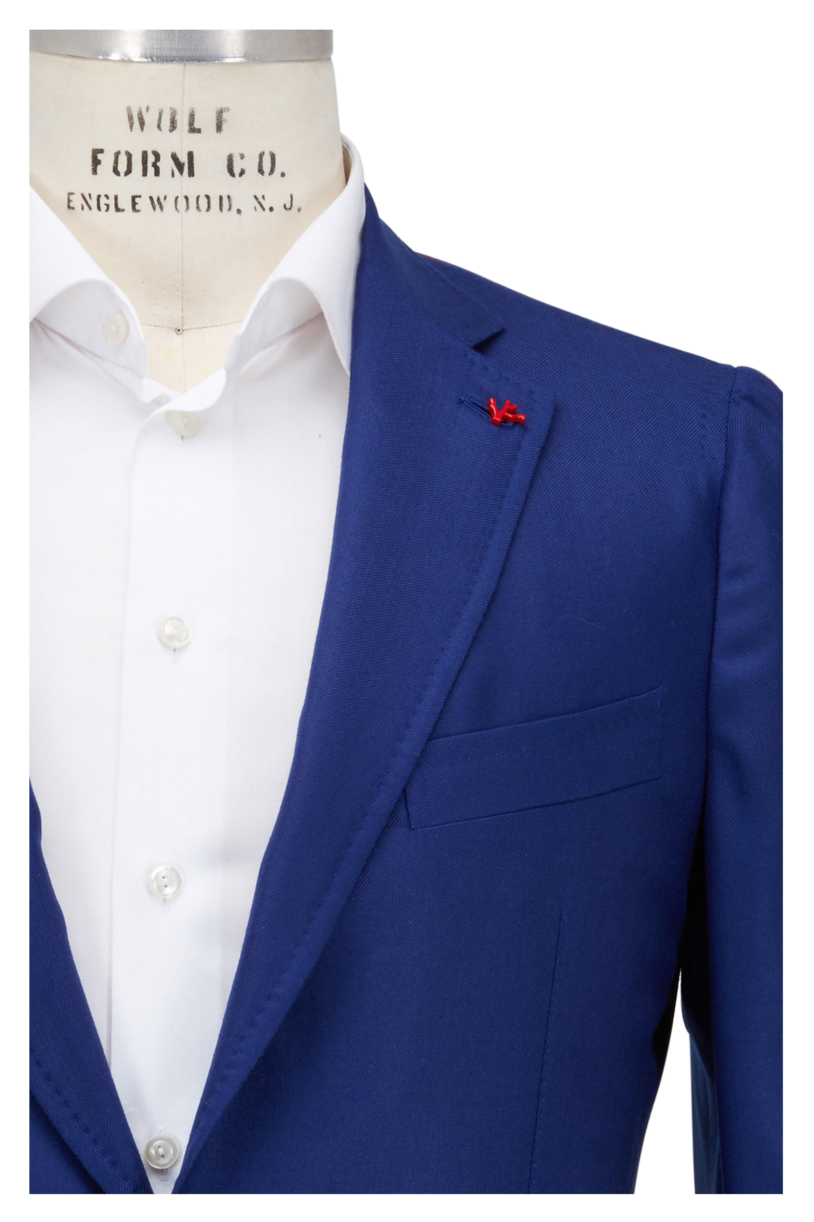 Isaia - Dustin Royal Blue Cashmere & Silk Sportcoat
