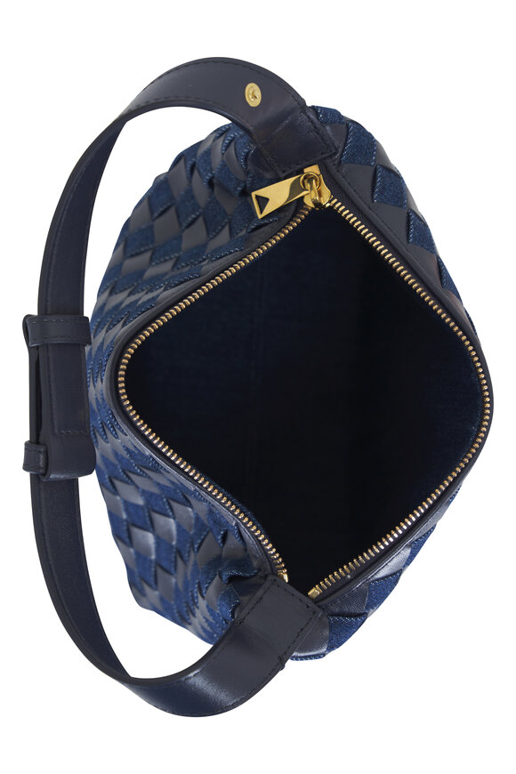 Bottega Veneta - Mini Wallace Abyss Denim & Leather Bag 