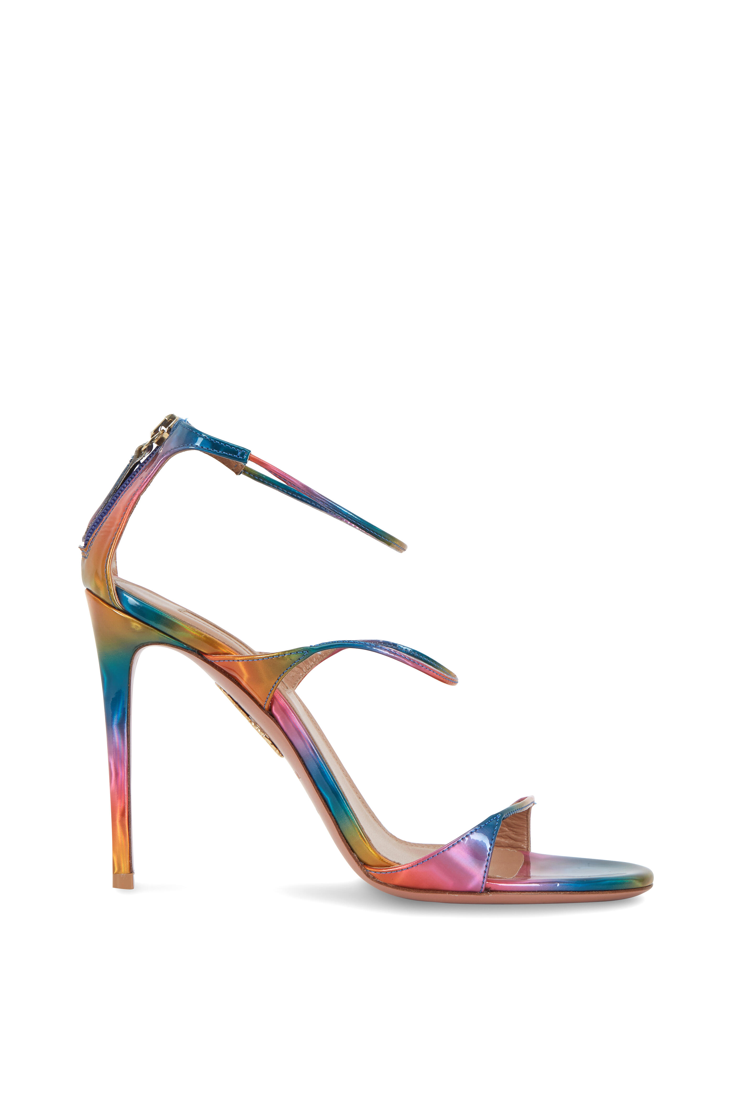 Aquazzura - Minute Rainbow Leather Sandals, 105mm