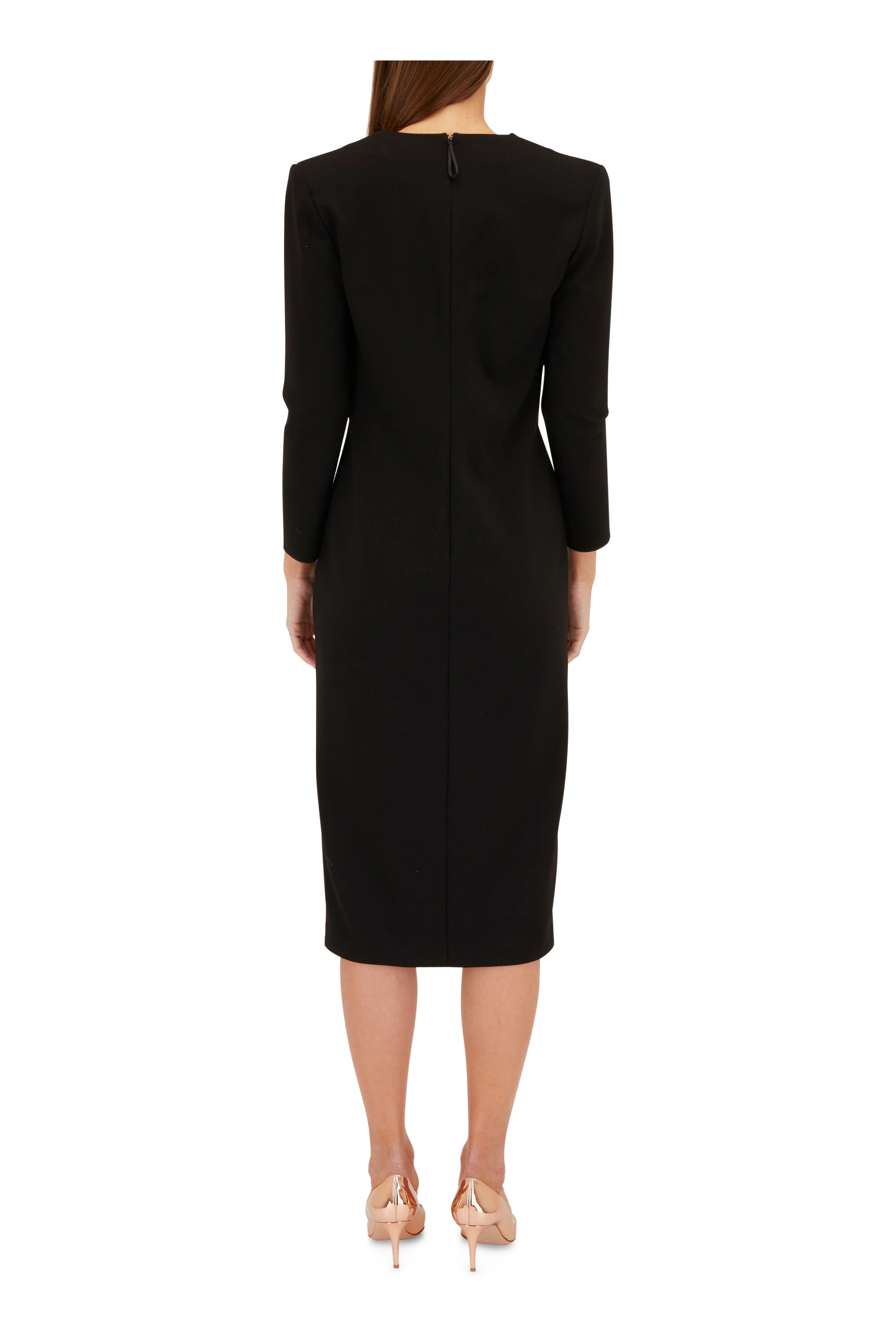 Giorgio Armani - Black Milano Jersey Dress | Mitchell Stores