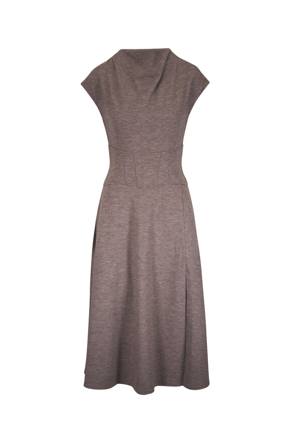 Simkhai Logan Bronze Sleeveless Midi Dress