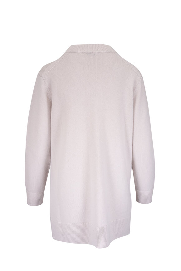 Lafayette 148 New York - Pearl Wool Cashmere Button Front Cardigan