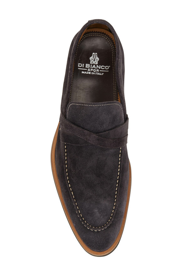 Di Bianco - Velour Lavagna Gray Suede Loafer