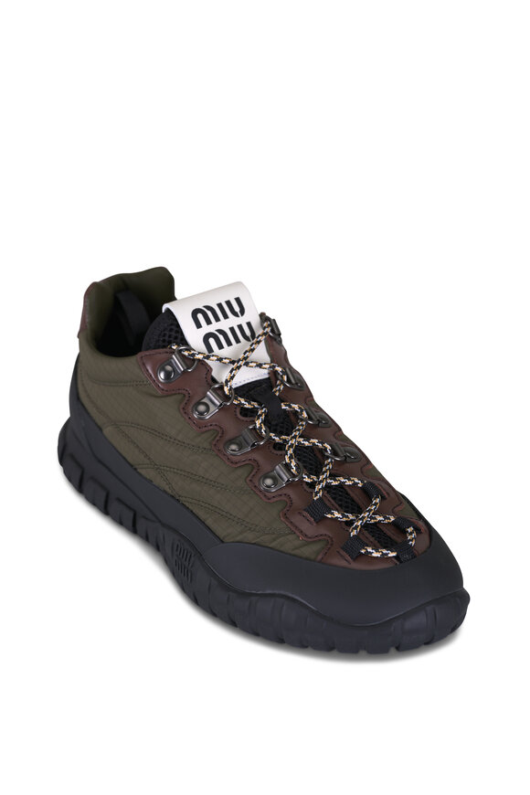 Miu Miu Tyre Forest Green Sneaker - view 1