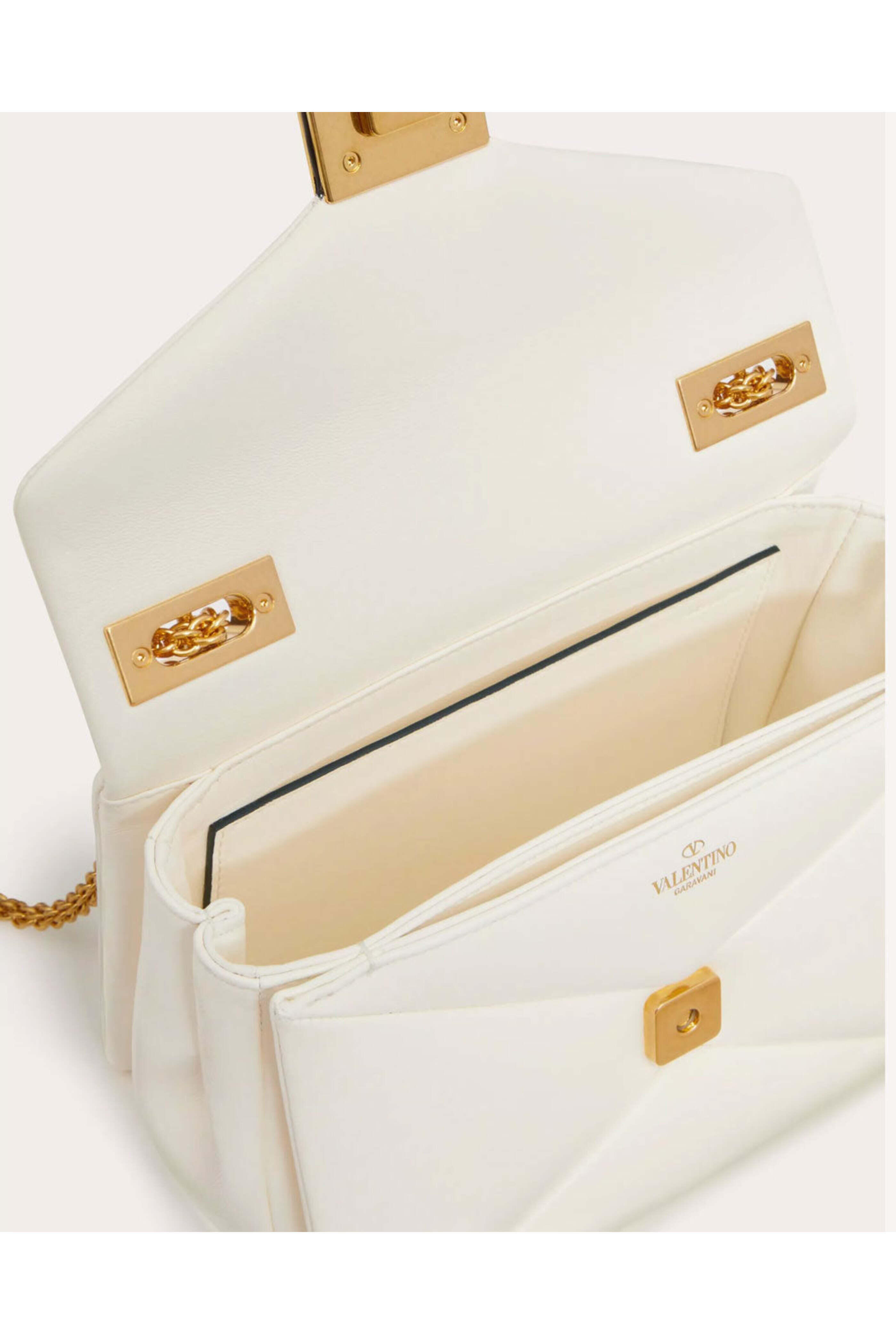 Valentino Garavani - One Stud Small Shoulder Bag in Ivory