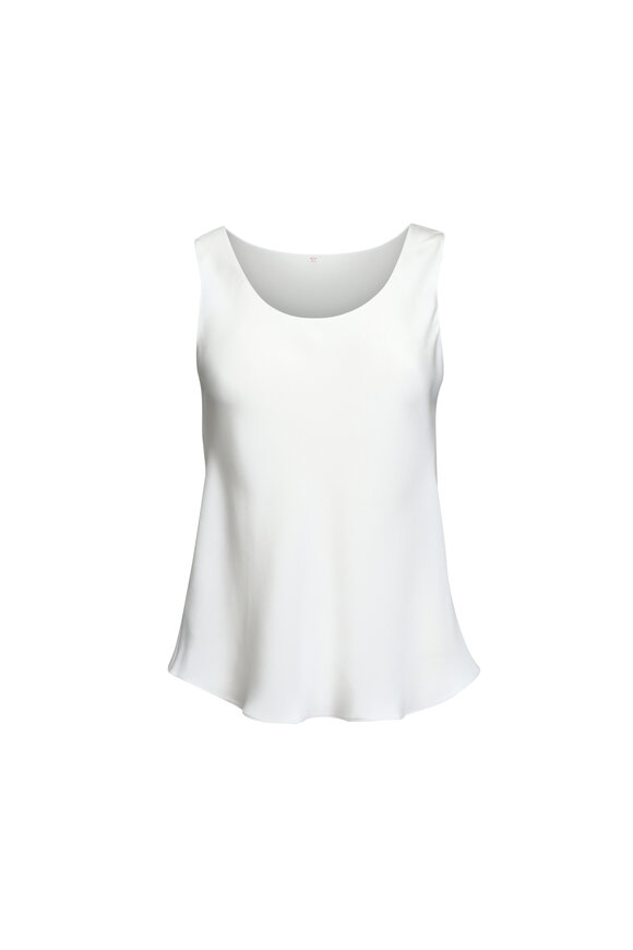 Peter Cohen Suit White 4-Ply Silk Tank