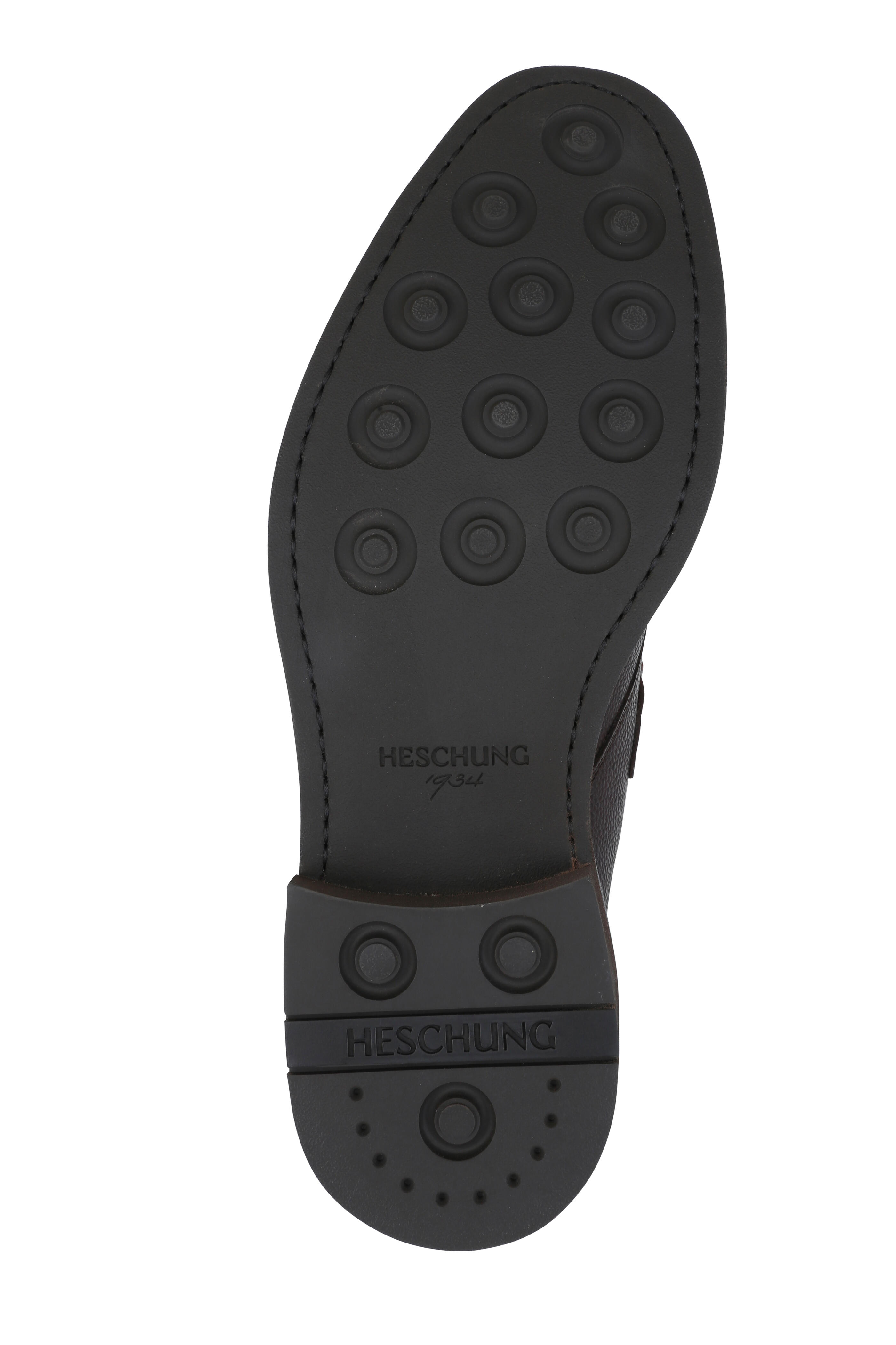 Heschung - Bouleau Dark Brown Leather Monk Strap Shoe