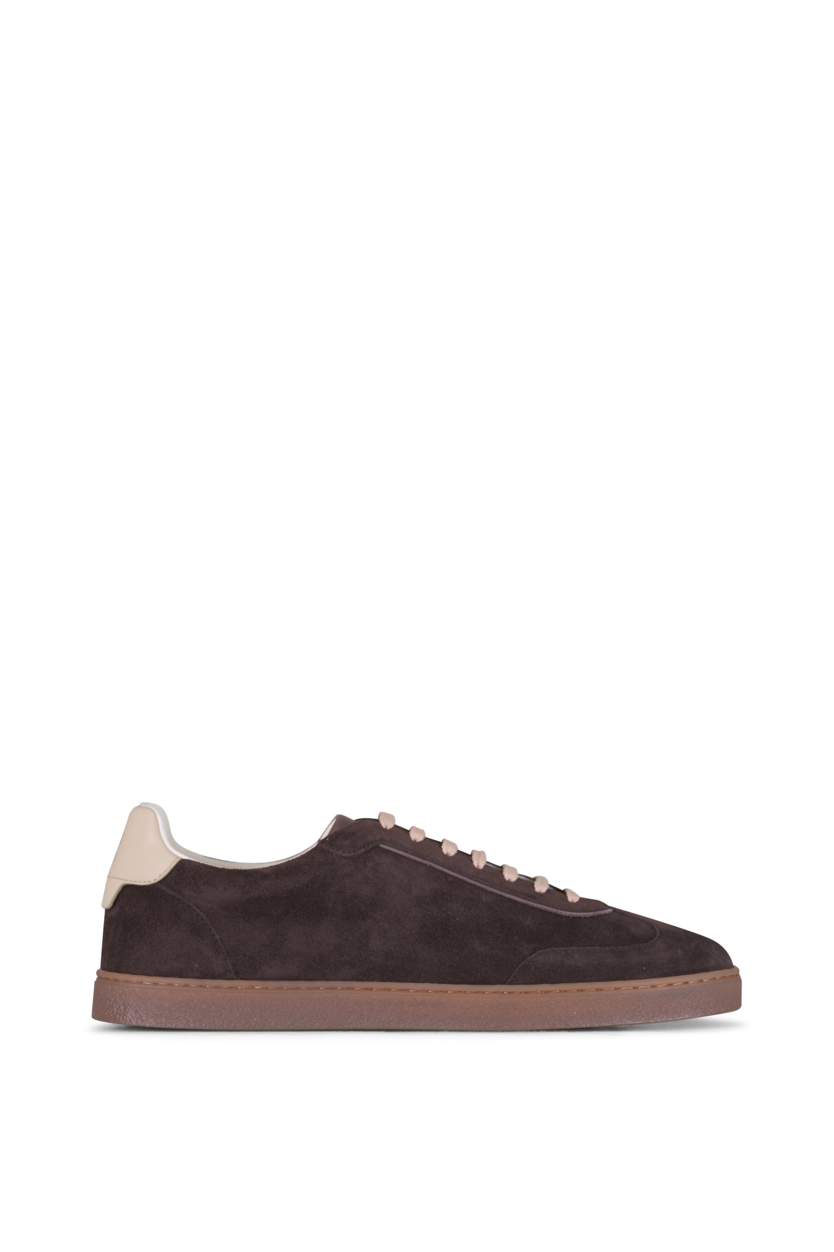 【関税＆送料込み】Brunello Cucinelli Brown Low Top Sneaker Brunello Cucinelli - Brown Suede Low Top Sneaker
