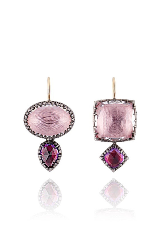 Larkspur & Hawk Sadie Mis Match Double Drop Earrings