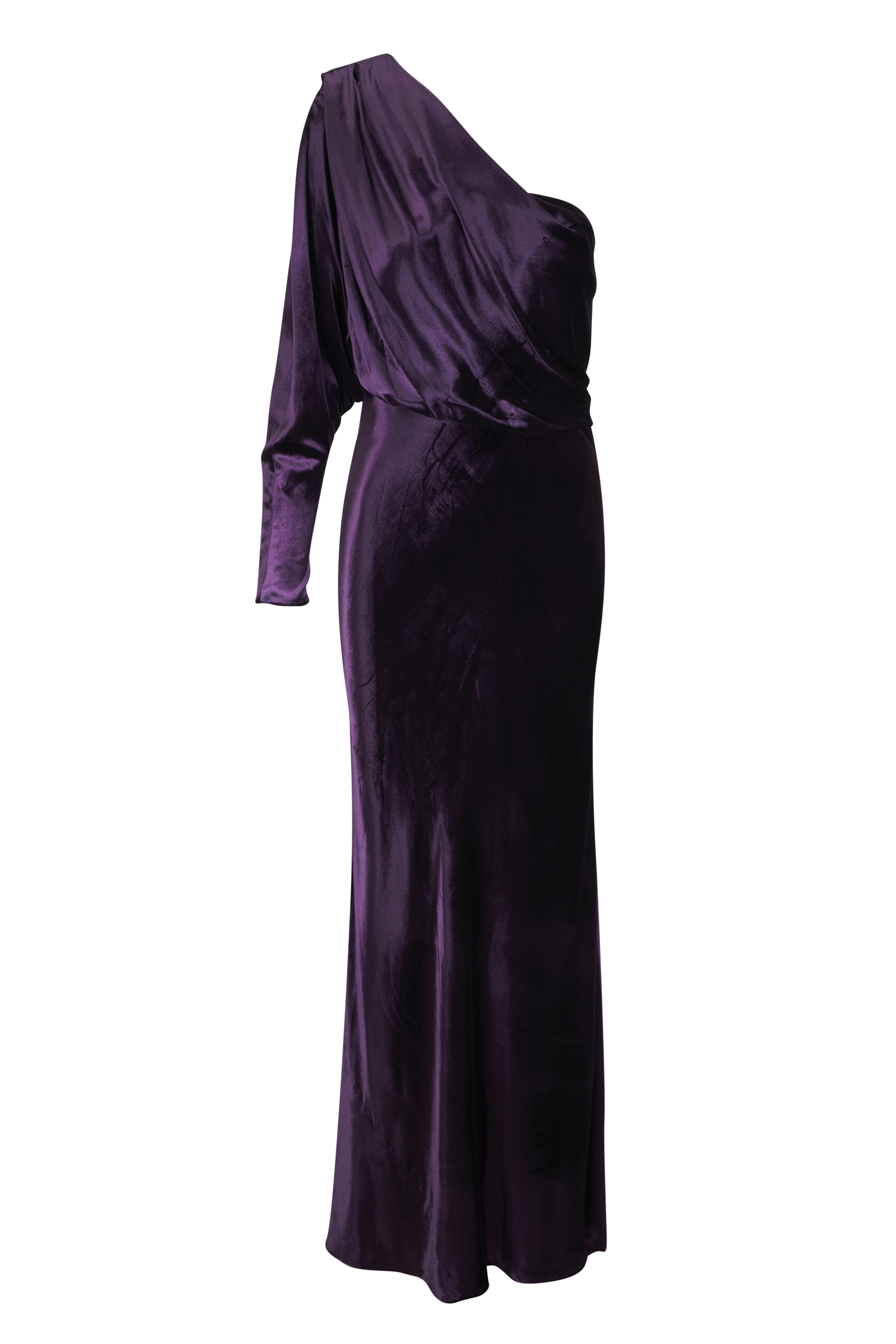 Zimmermann - Illustration Asymmetric Aubergine Gown