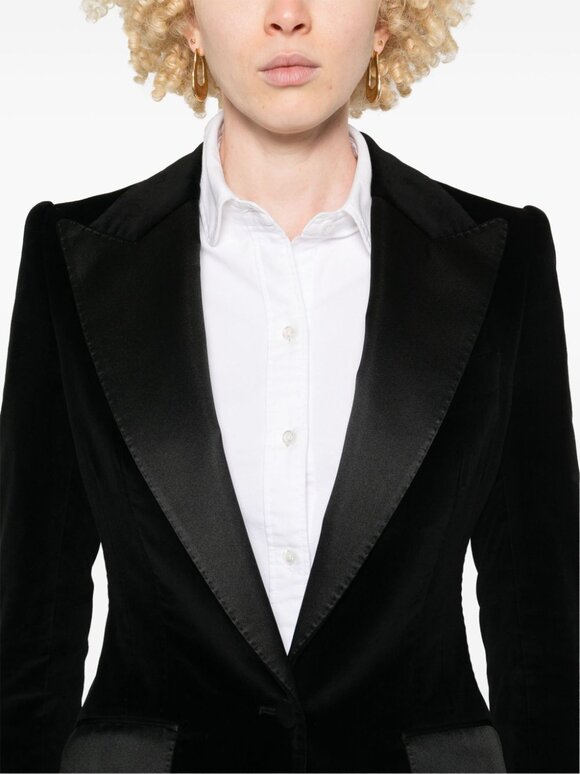 Dolce & Gabbana - Velvet Black Peak Lapel Tuxedo Jacket