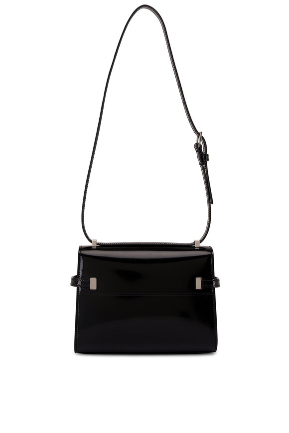 Saint Laurent - Manhattan Mini Black Brushed Leather Shoulder Bag 