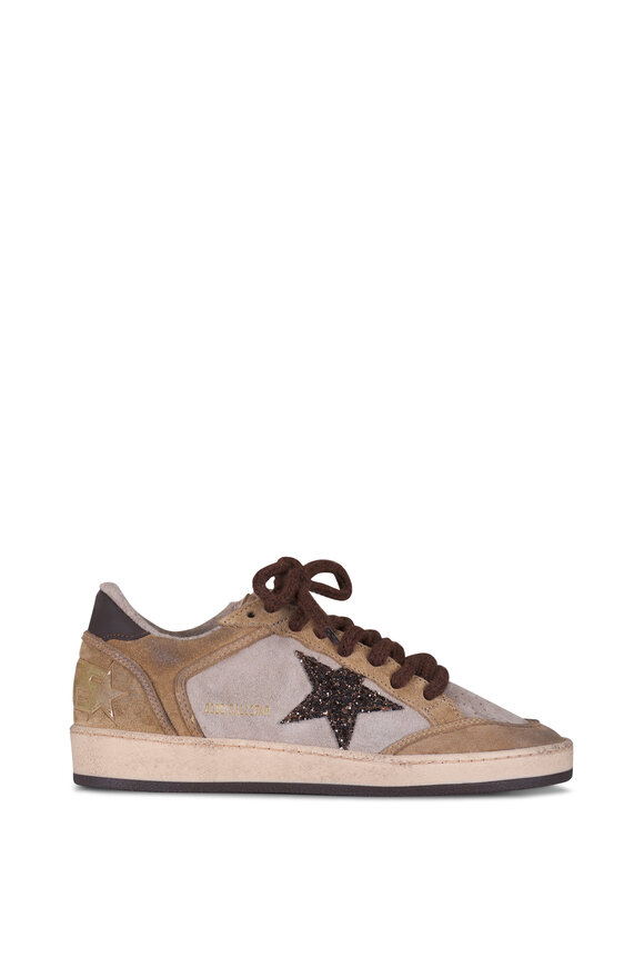 Golden Goose Ballstar Beige & Brown Suede Low Top Sneaker - view 3