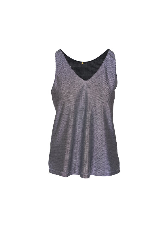 Peter Cohen Mesh Silver Mesh Tank