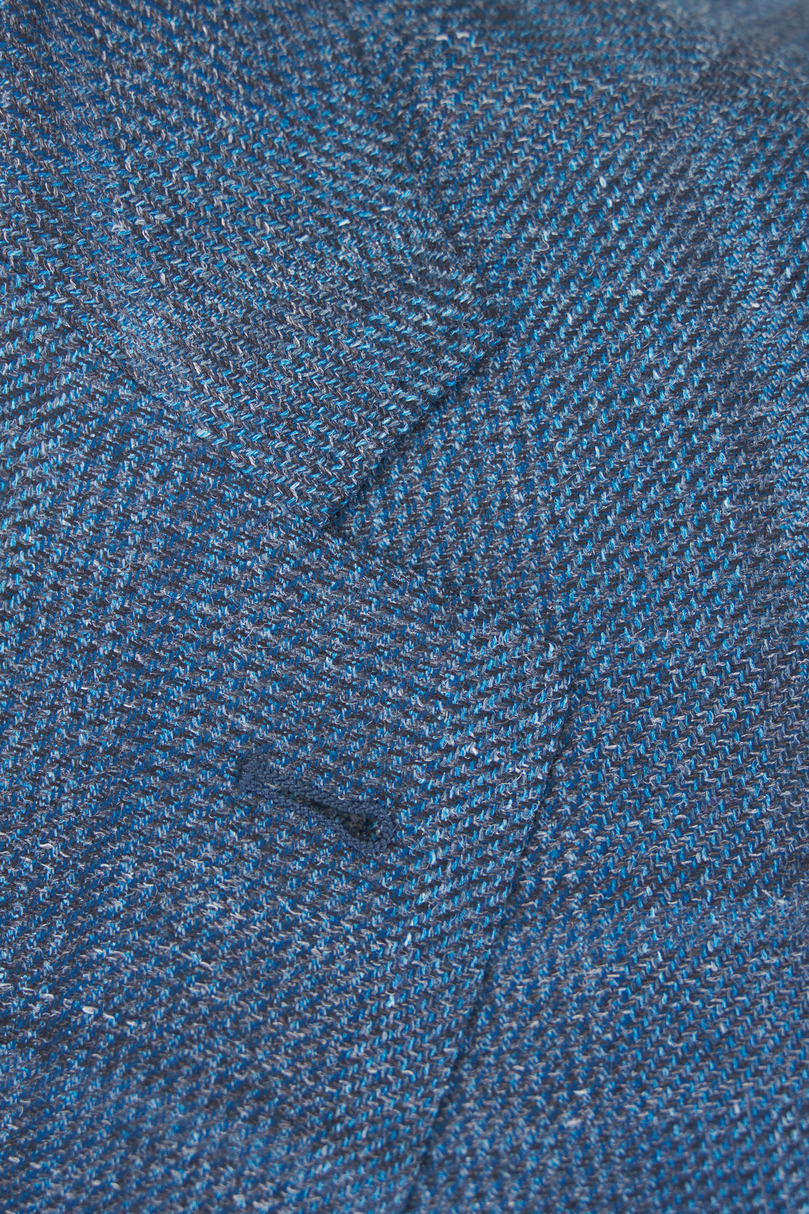 Canali - Kei Blue Plaid Wool, Silk & Linen Sportcoat