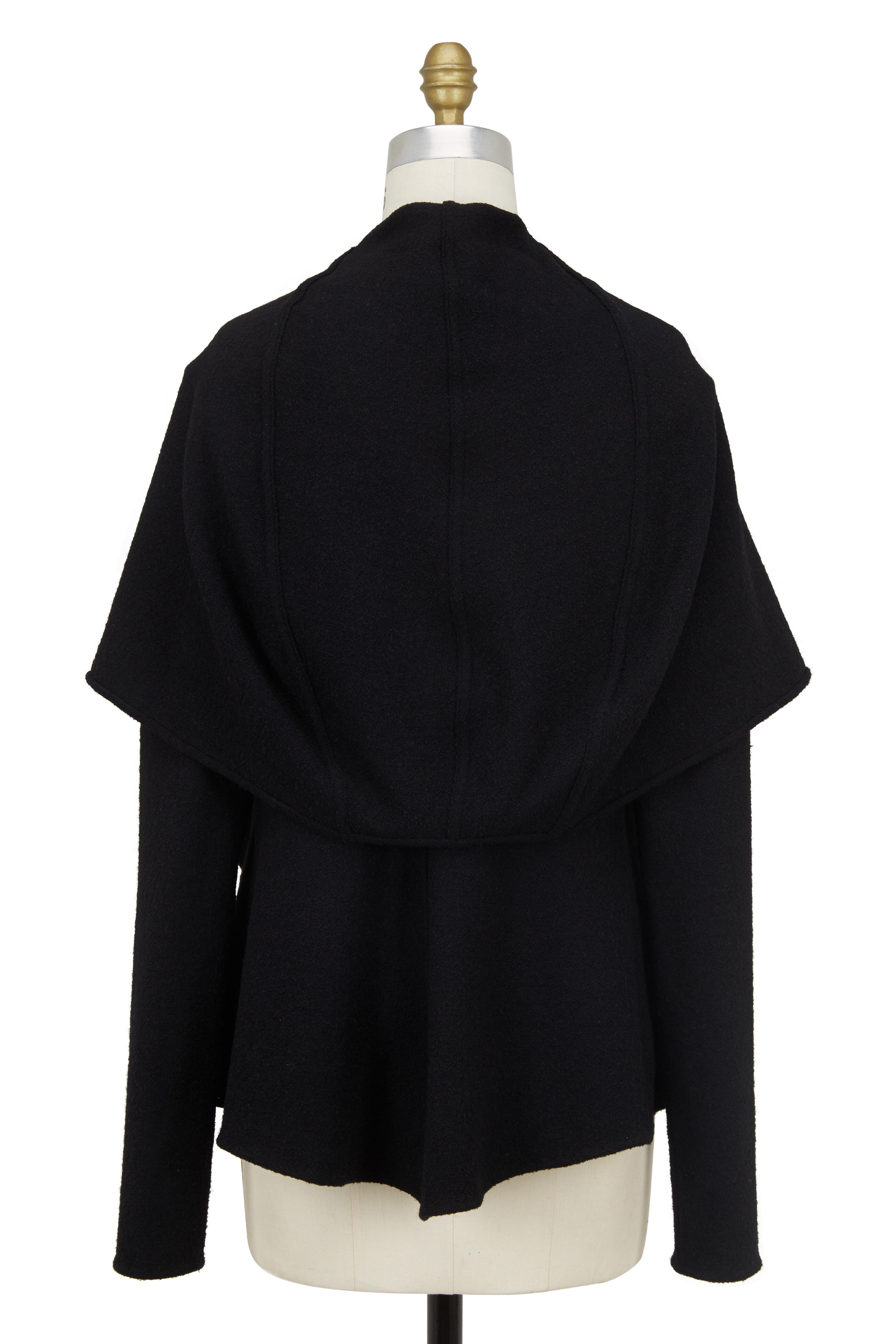 Norisol Ferrari - Black Stretch Wool Short Jacket