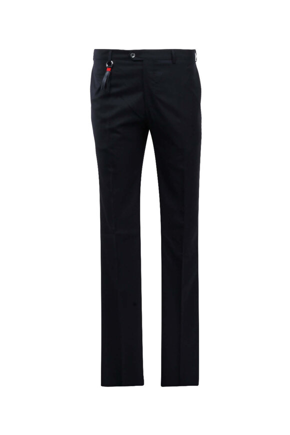 【関税&送料込】Tom Ford Barathea Pants TOM FORD high-waisted straight-leg Silk Trousers | Black
