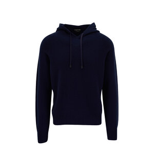 Tom Ford - Dark Blue Cashmere Hoodie | Mitchell Stores