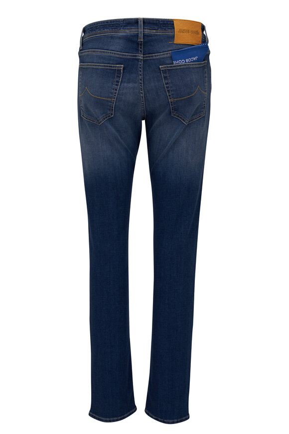 Jacob Cohen - Bard Washed Denim Five Pocket Jean 