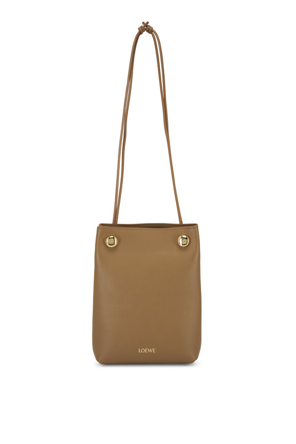 Loewe Pebble Pouch Oak Leather Crossbody