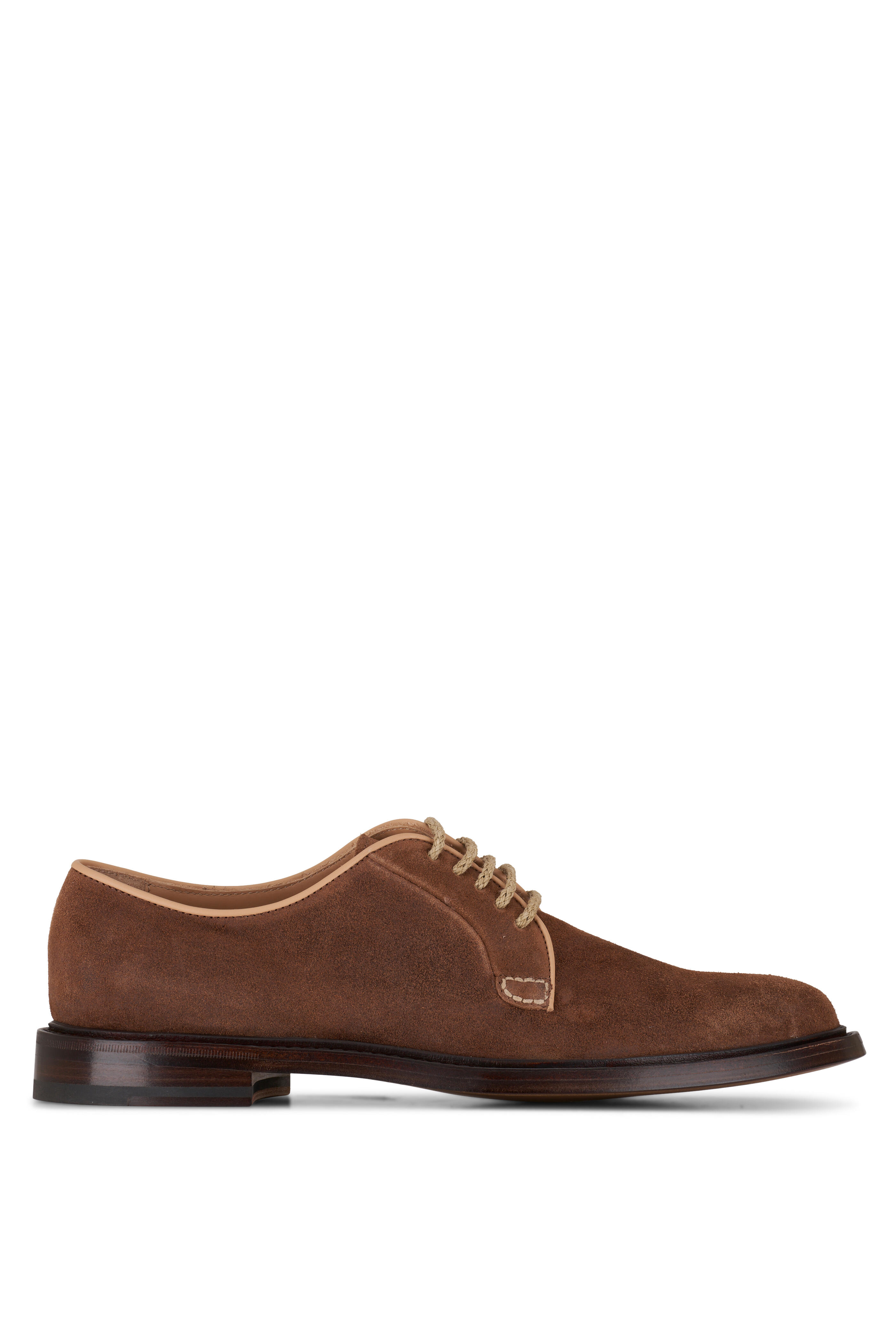 Lowhite - Suede Brown Lace Up Loafer