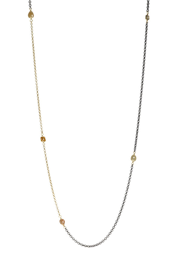 Todd Reed - 18K Yellow Gold & Sterling Silver Diamond Necklace