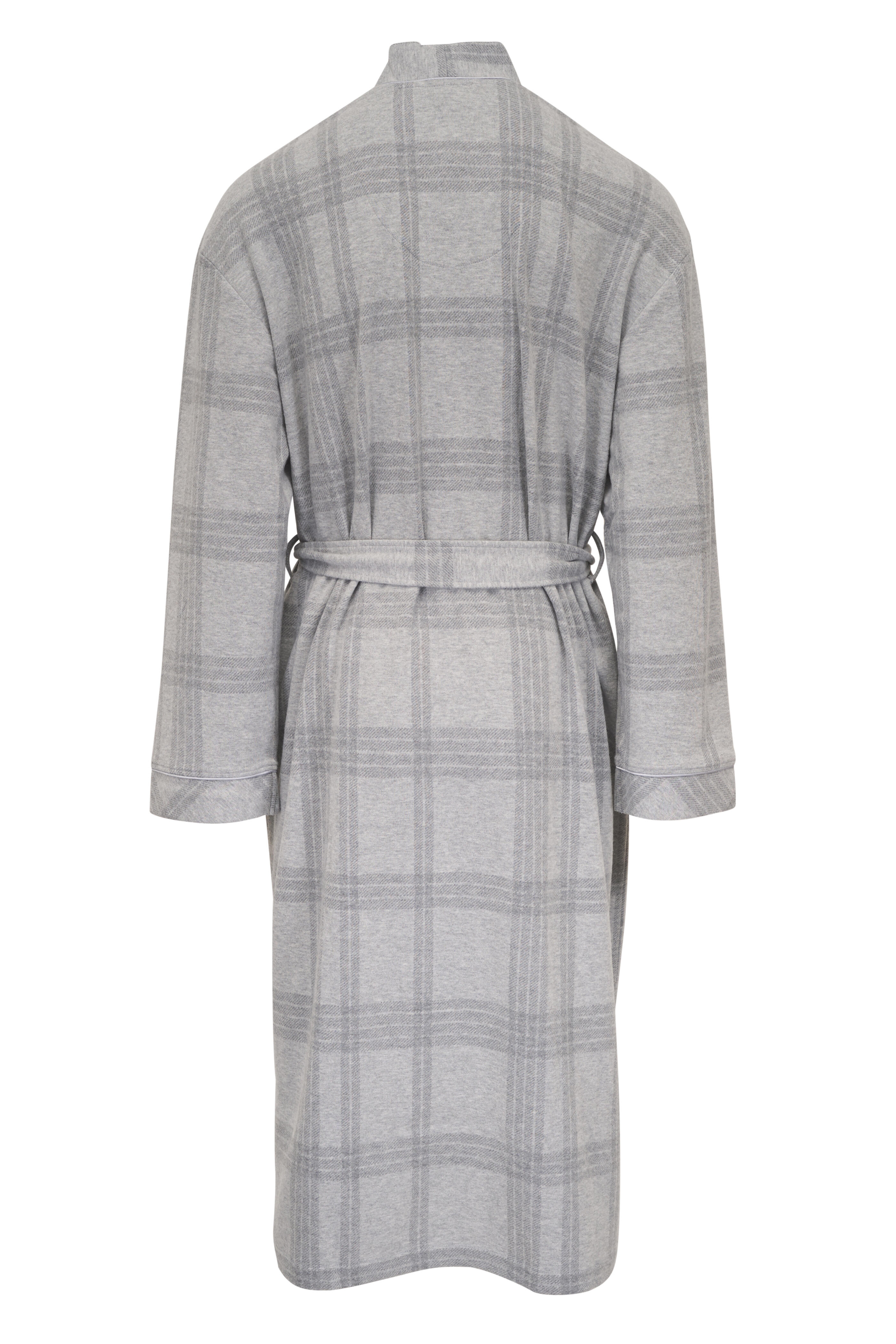 Majestic - Gray Plaid Robe | Mitchell Stores