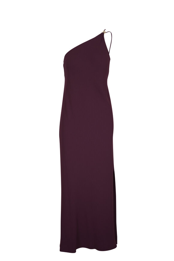 Vince Cherry Night One Shoulder Dress