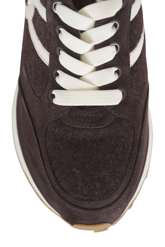 Veronica Beard Valentina Espresso Shearling Sneaker - view 4