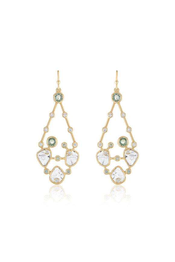 Loriann Diamond Slice Earrings