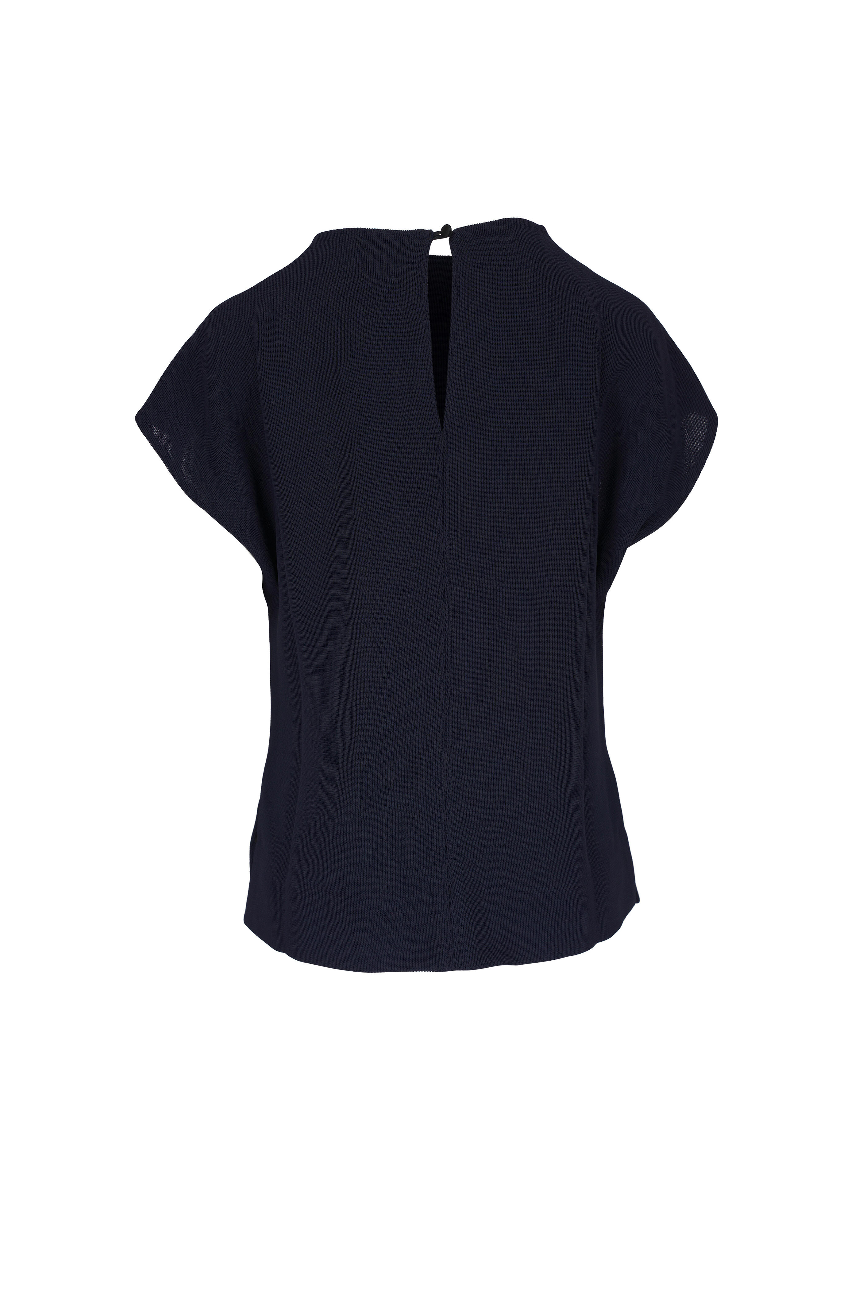 KZ_K Studio - Toscano Navy Pearl Tech Knit Top | Mitchell Stores