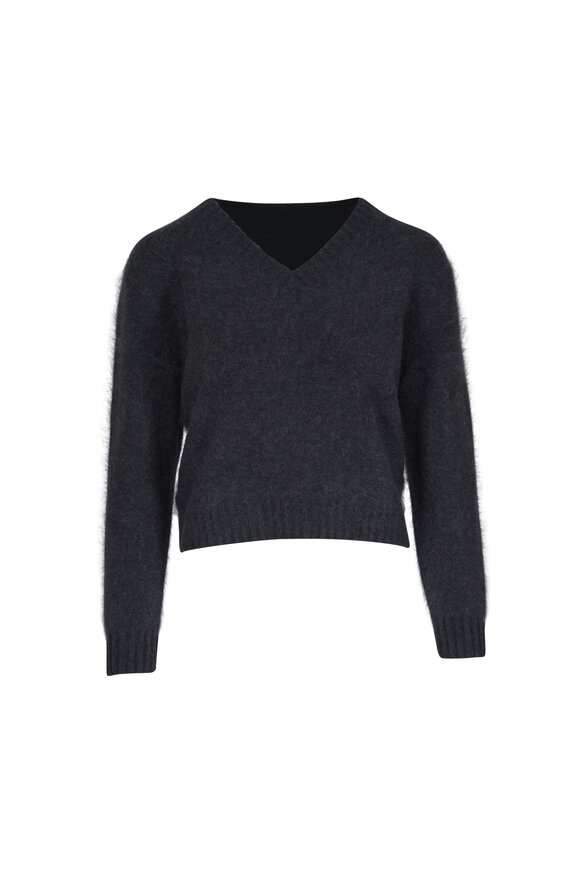 Dorothee Schumacher Fluffy Statements Charcoal Gray Pullover