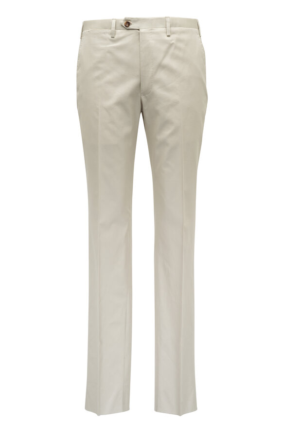 Kiton - Solid Tan Cotton Suit