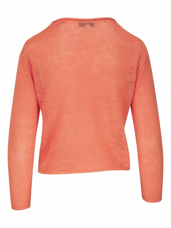 Vince - Coral Linen Knit Sweater