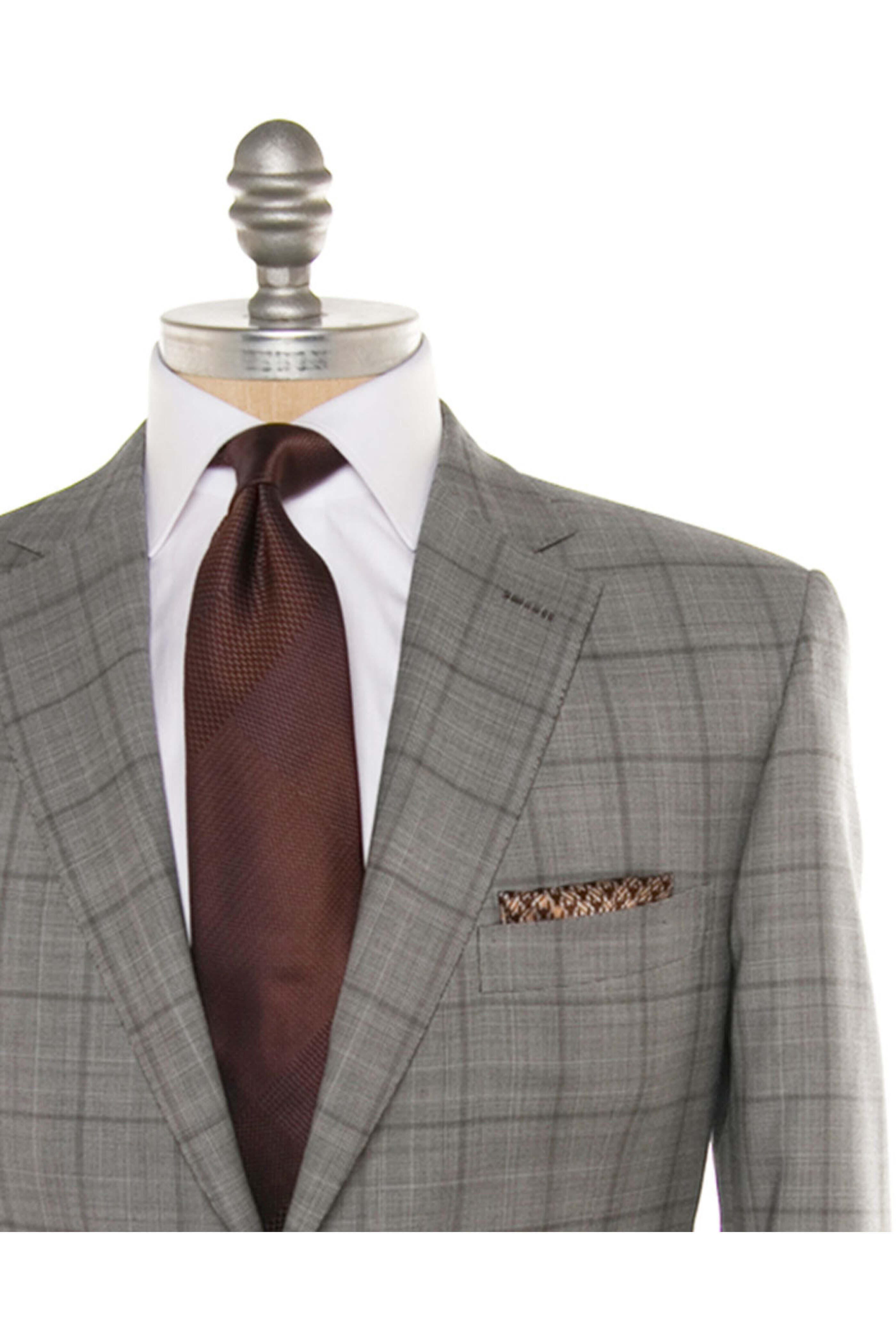 Brioni - Light Grey Glen Plaid Suit