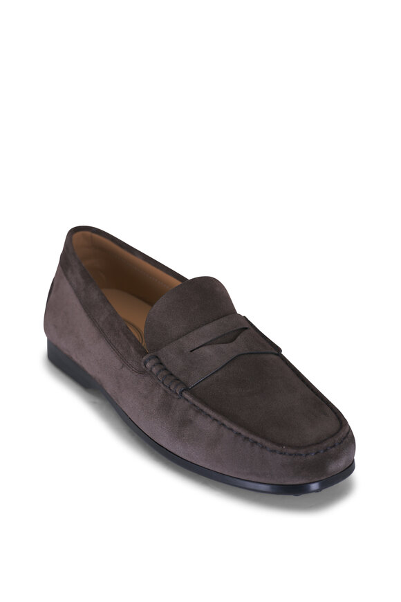 Tod's Mocassino Brown Suede Loafer