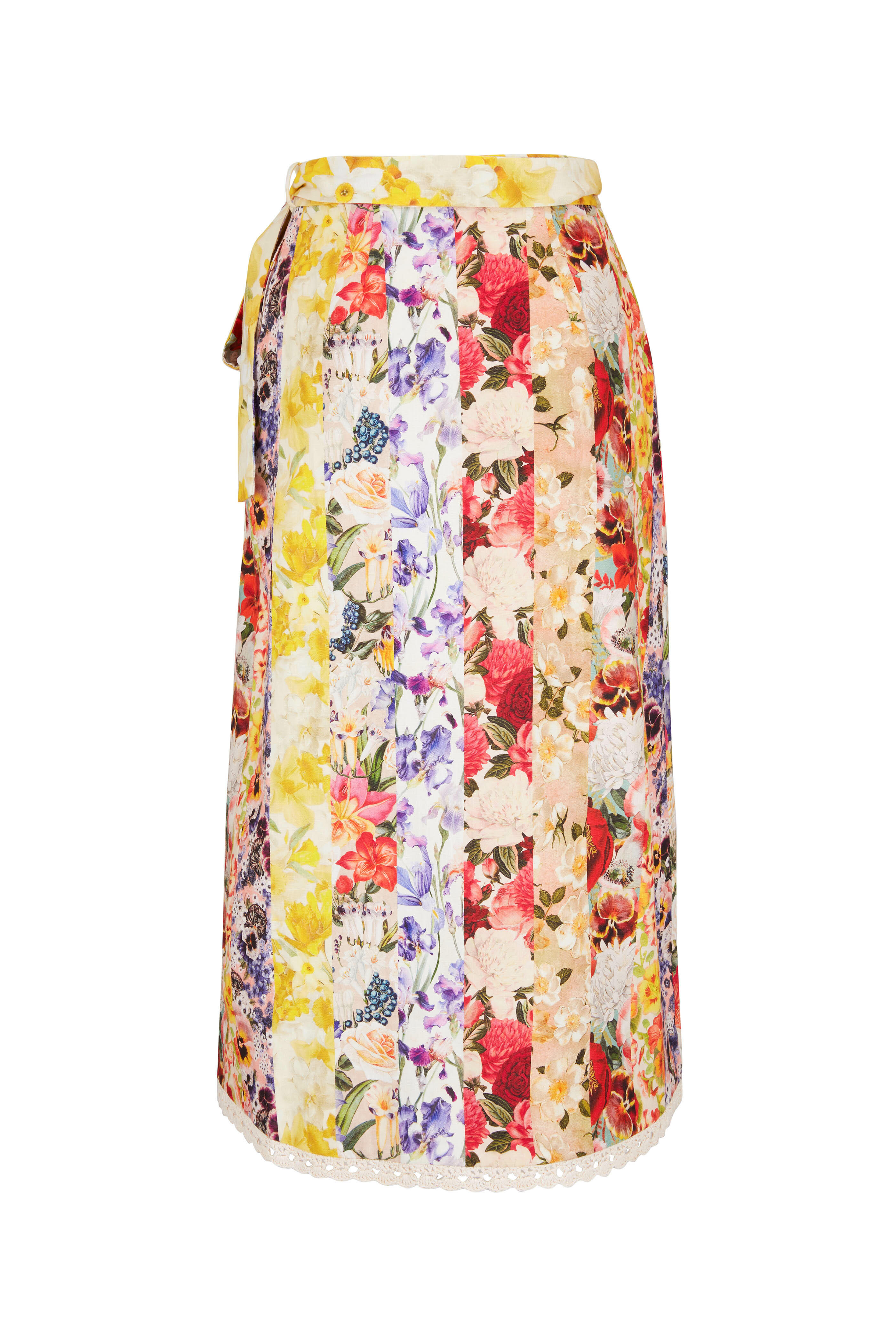 【OVERDUEFLAIR】STRIPE WRAP SKIRT_YELLOW STRIPE WRAP SKIRT_YELLOW - overdue flair