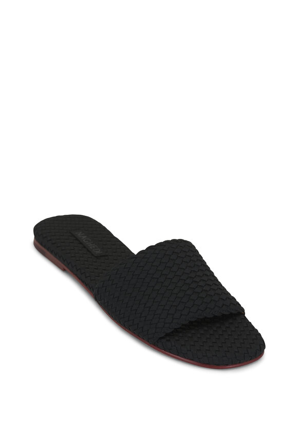 Naghedi St. Barth's Onyx Woven Slide