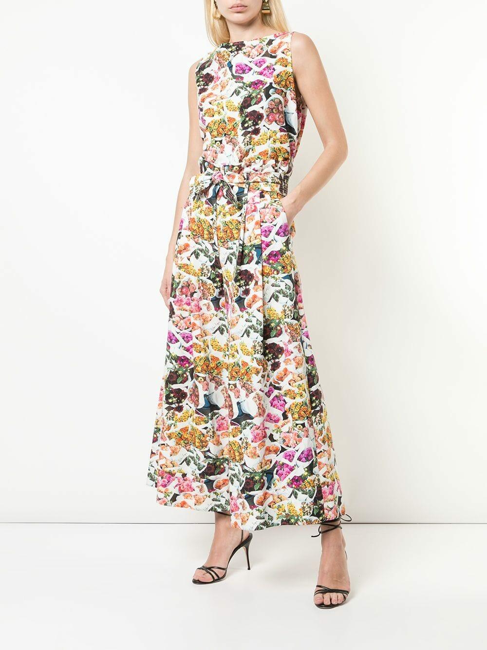 Adam Lippes - Multicolor Floral Printed Wide Leg Culotte