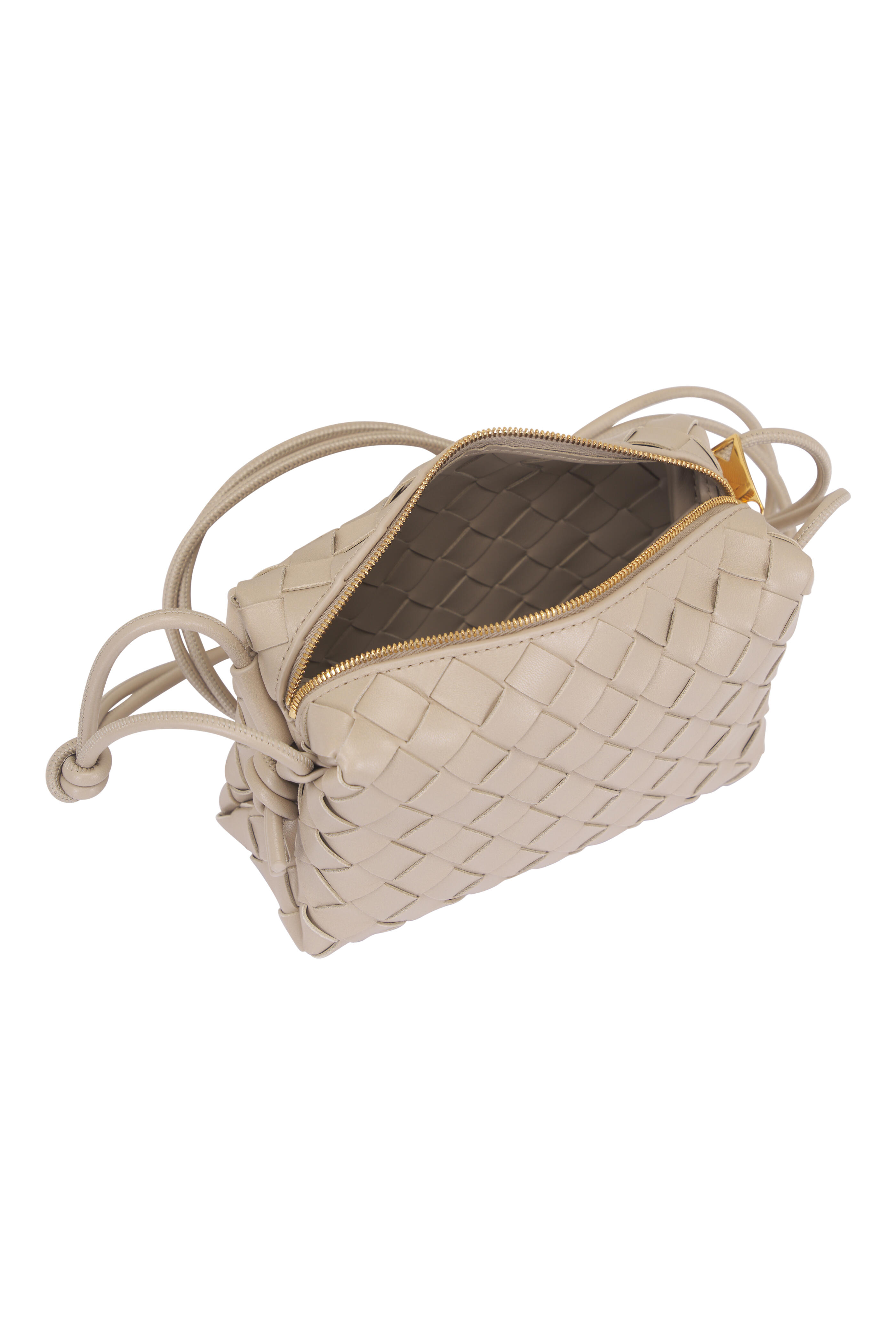 Bottega Veneta - Mini Loop Tan Intrecciato Leather Bag