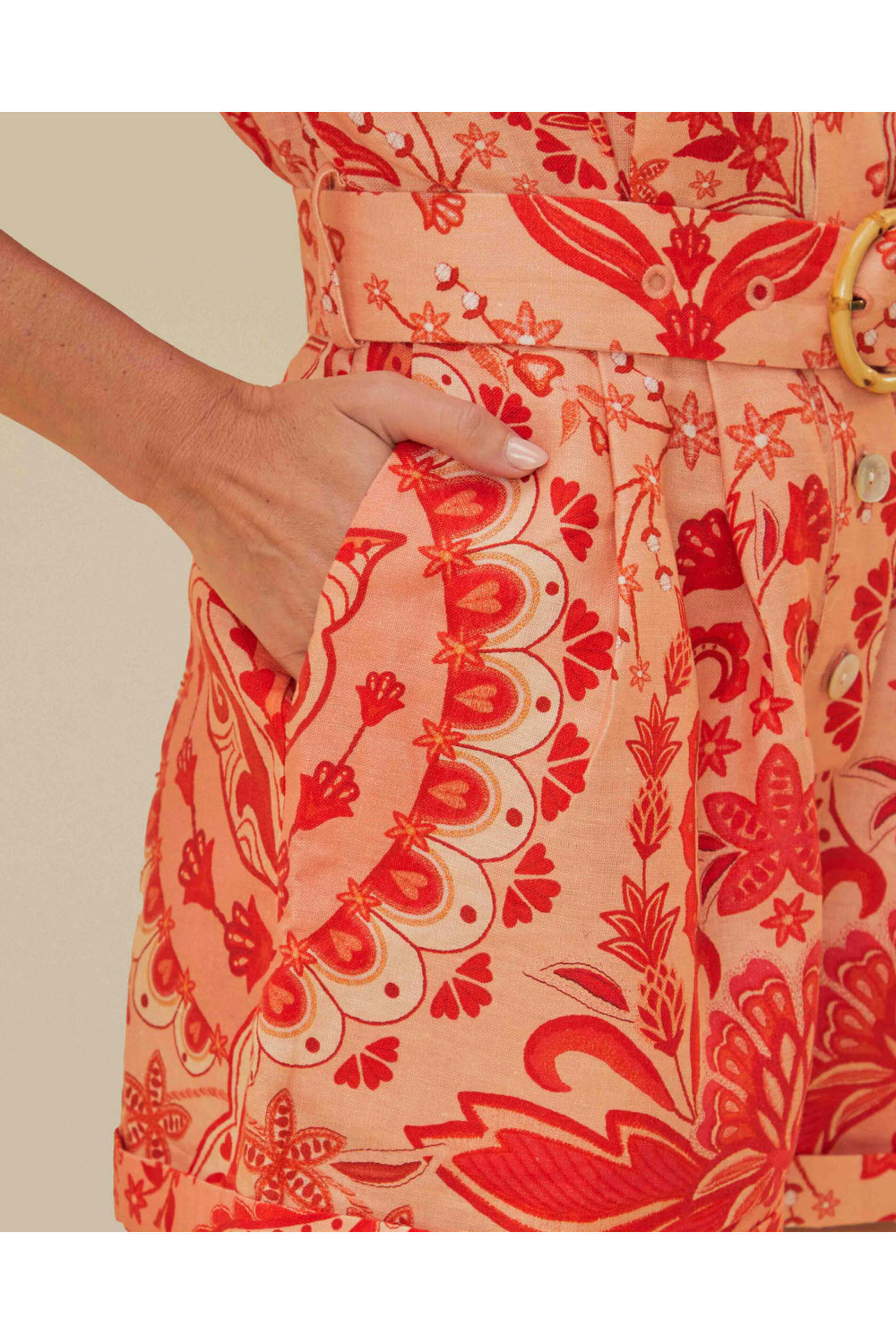 Farm Rio - Red Jaipur Romper