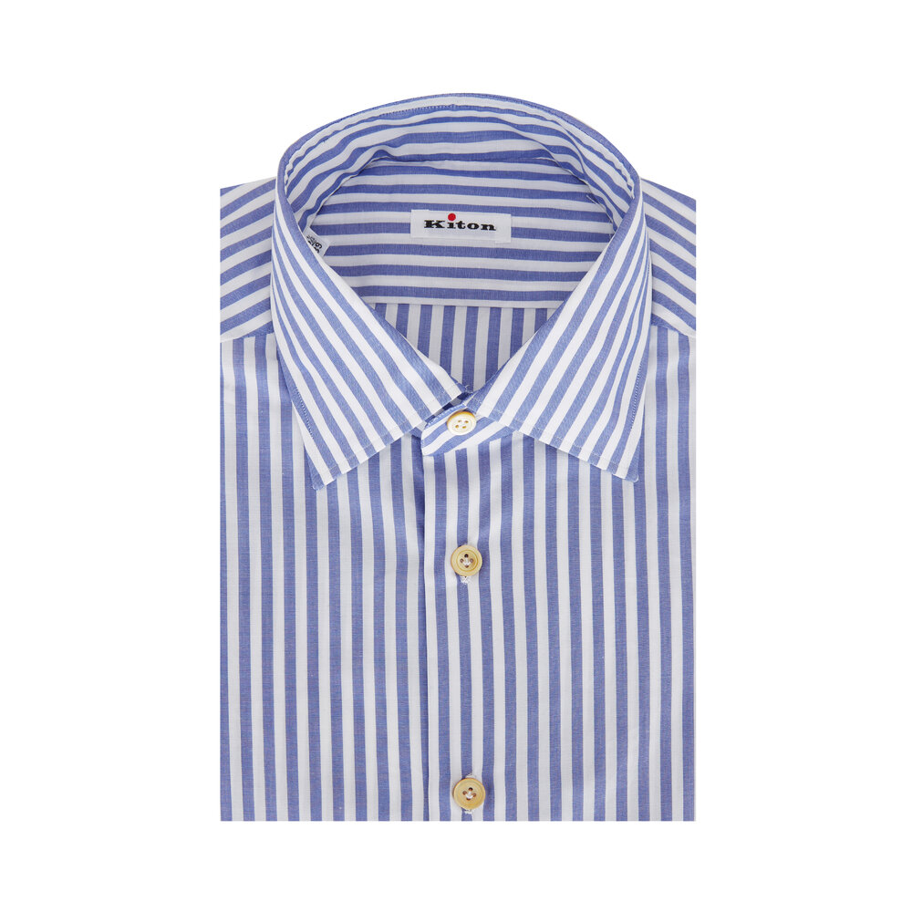 ワンピース Kiton SS23 Striped shirt dress (D47321K0978B03 003) e66d884f779698d4635ce60435d050