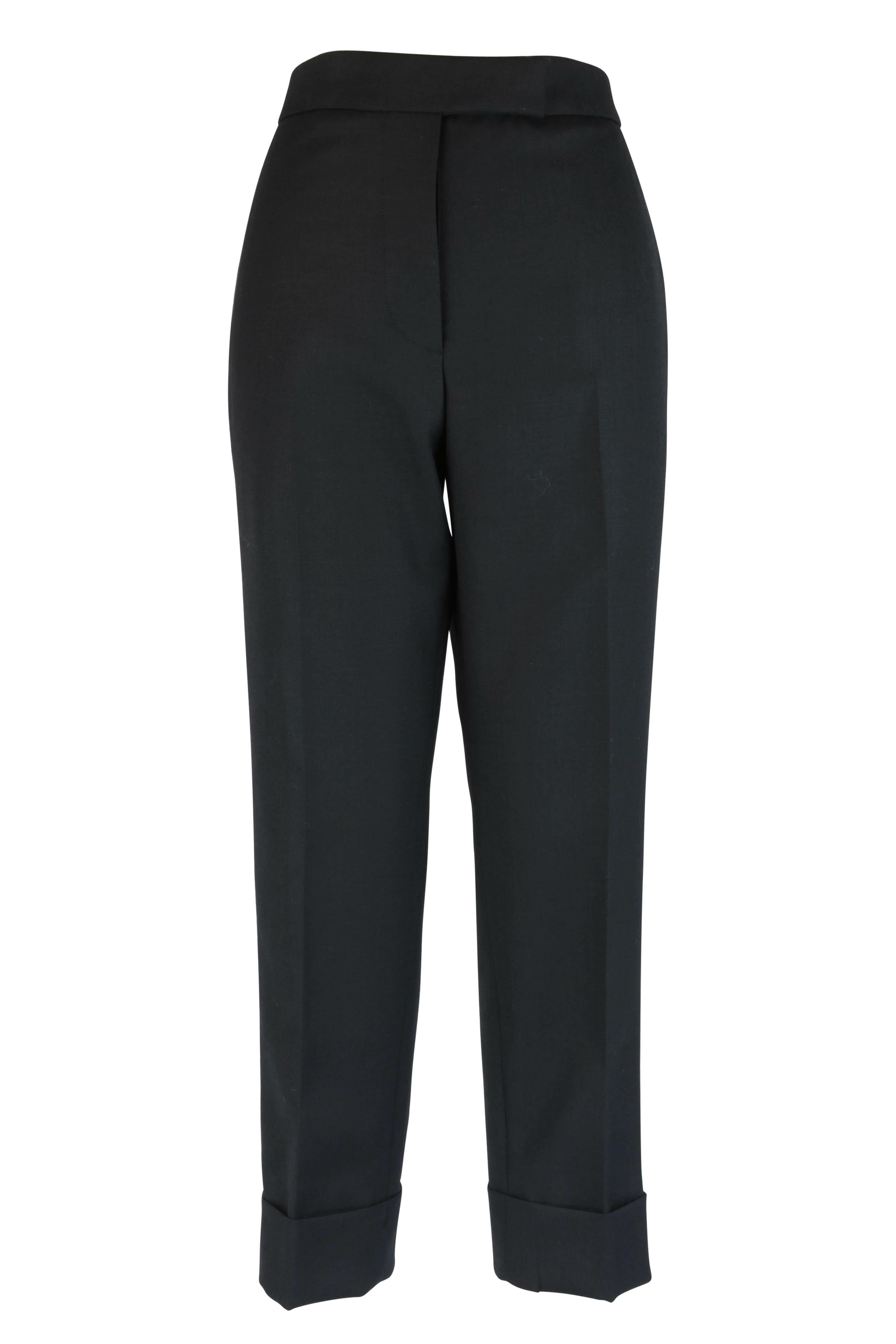 Thom Browne - Black Wool Tuxedo Stripe Pant