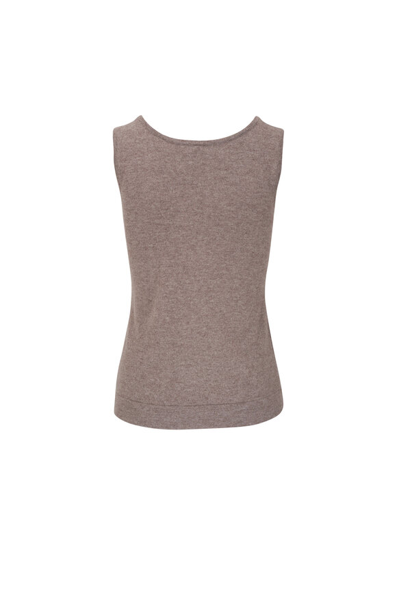 Kinross - Seal Scoop Neck Cashmere Tank 