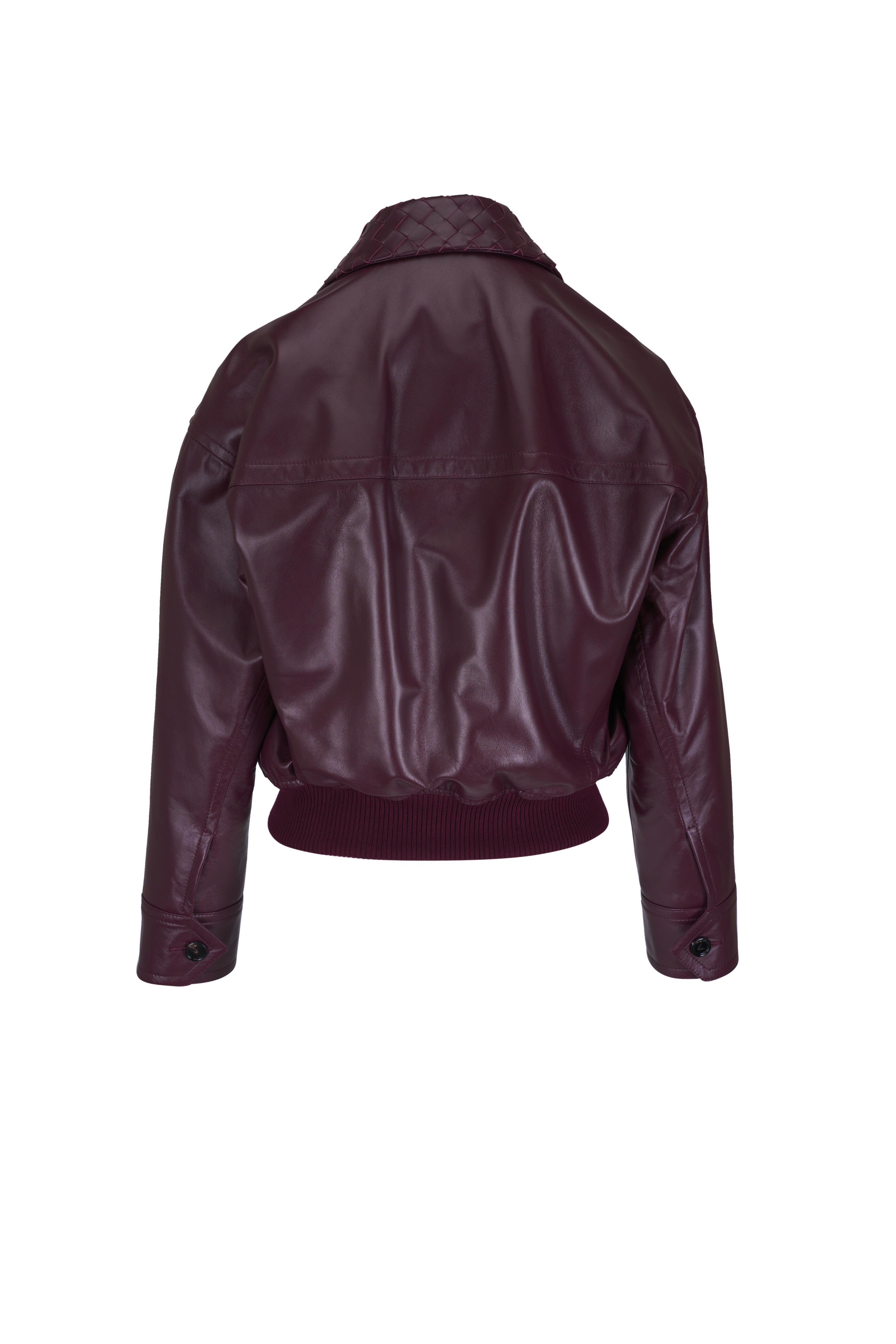 BOTTGA VENETA 革ジャン BOTTEGA VENETA】テクスチャードレザー ブルゾンジャケット