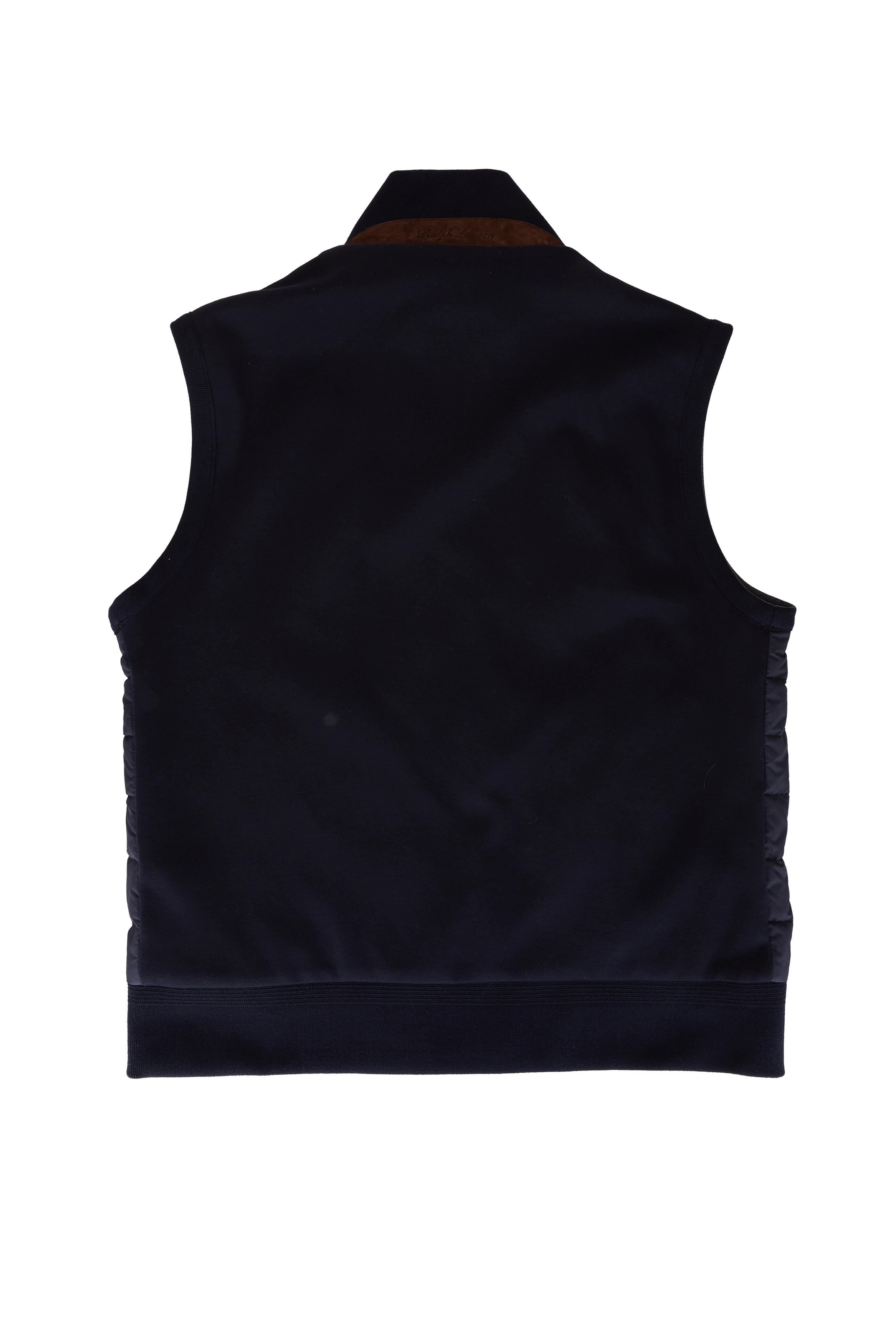 Ralph Lauren Purple Label - Navy & Dark Gray Quilted Reversible Vest