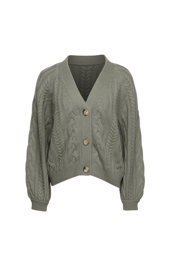 R13 - Boyfriend Camo Leaf Cotton Cardigan | Mitchell Stores
