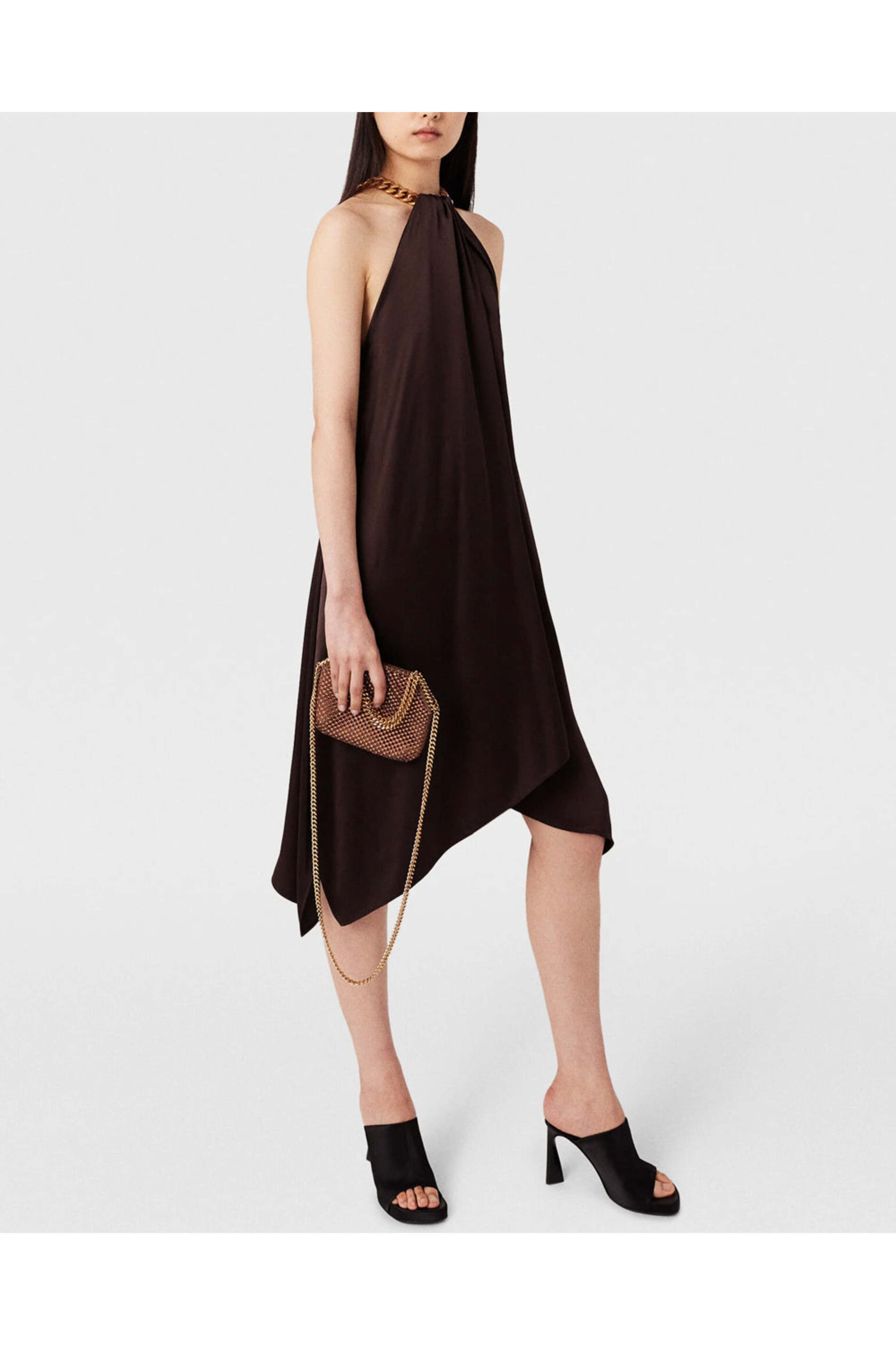 Stella McCartney - Chocolate Chain Halterneck Dress