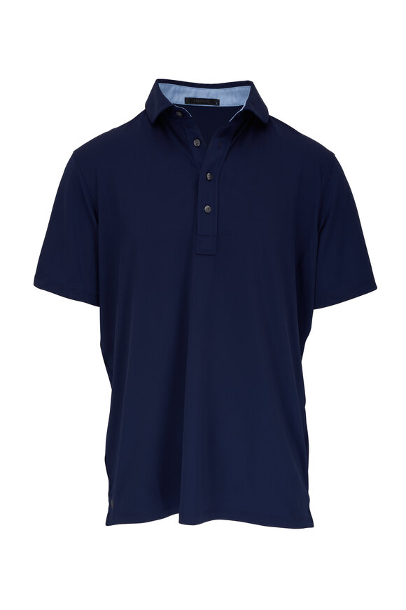 Greyson - Tala Maltese Blue Stretch Polo